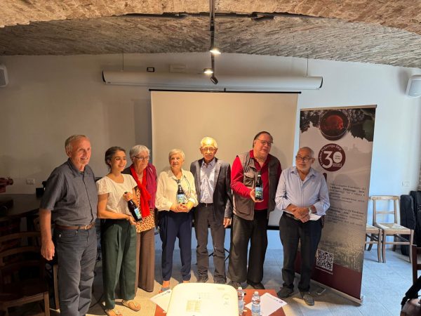 Renata Salvano ed i sei storici produttori del VErduno Pelaverga DOC